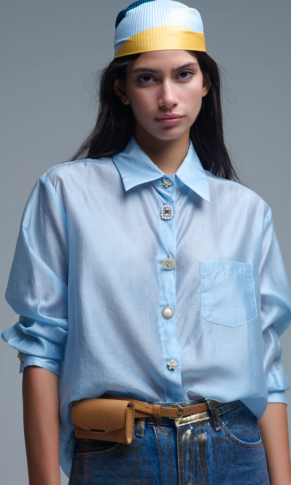 Chemise Logan bleue