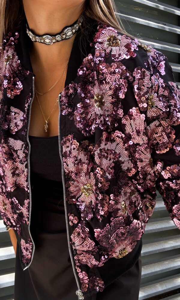 Bomber Stephanie à sequins