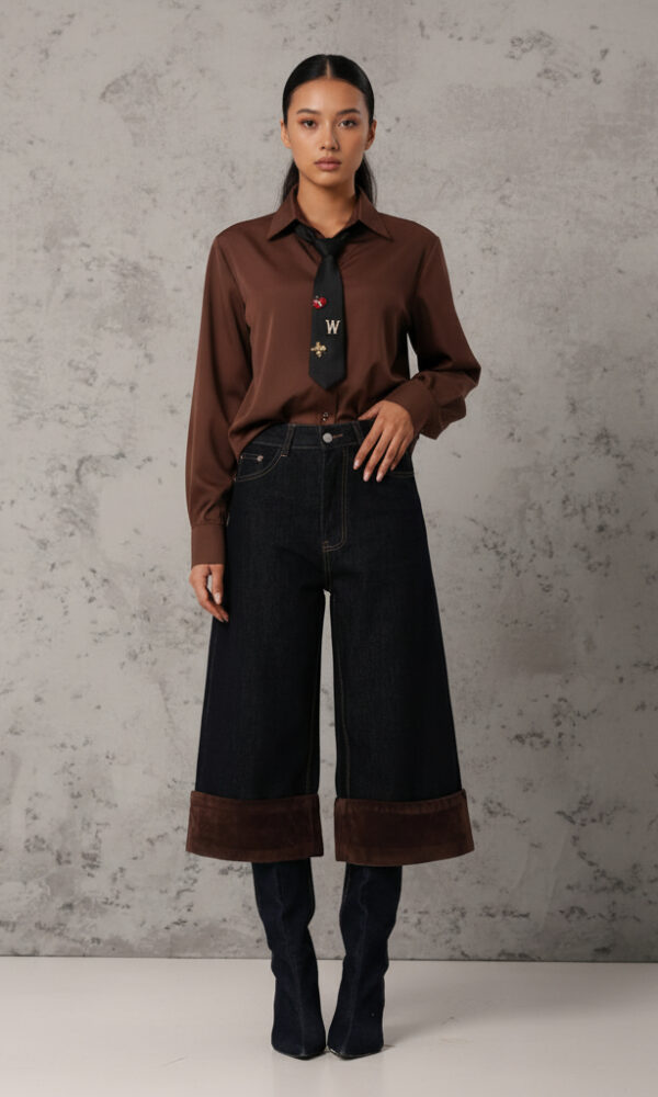 Chemise Cravate chocolat