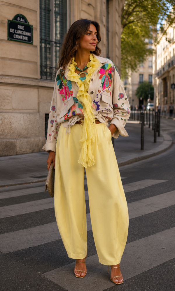 Pantalon Esnest ballon jaune