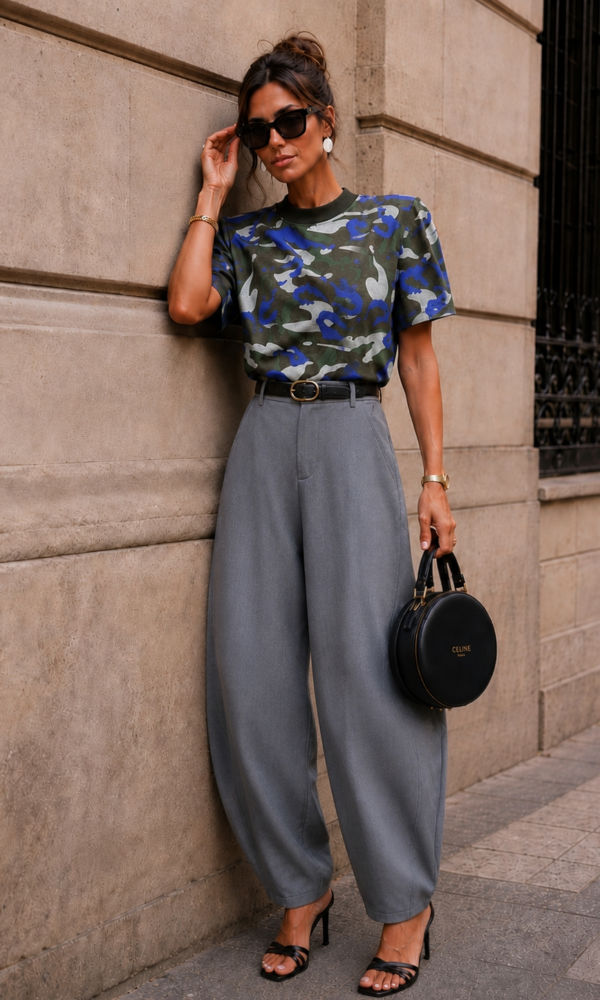 Pantalon Esnest ballon gris